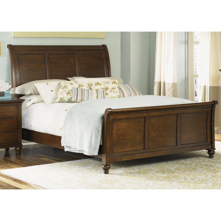Birch Lane™ Garrick Solid Wood Sleigh Bed Wayfair